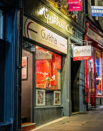Gurkha Cafe & Restaurant Edinburgh city center